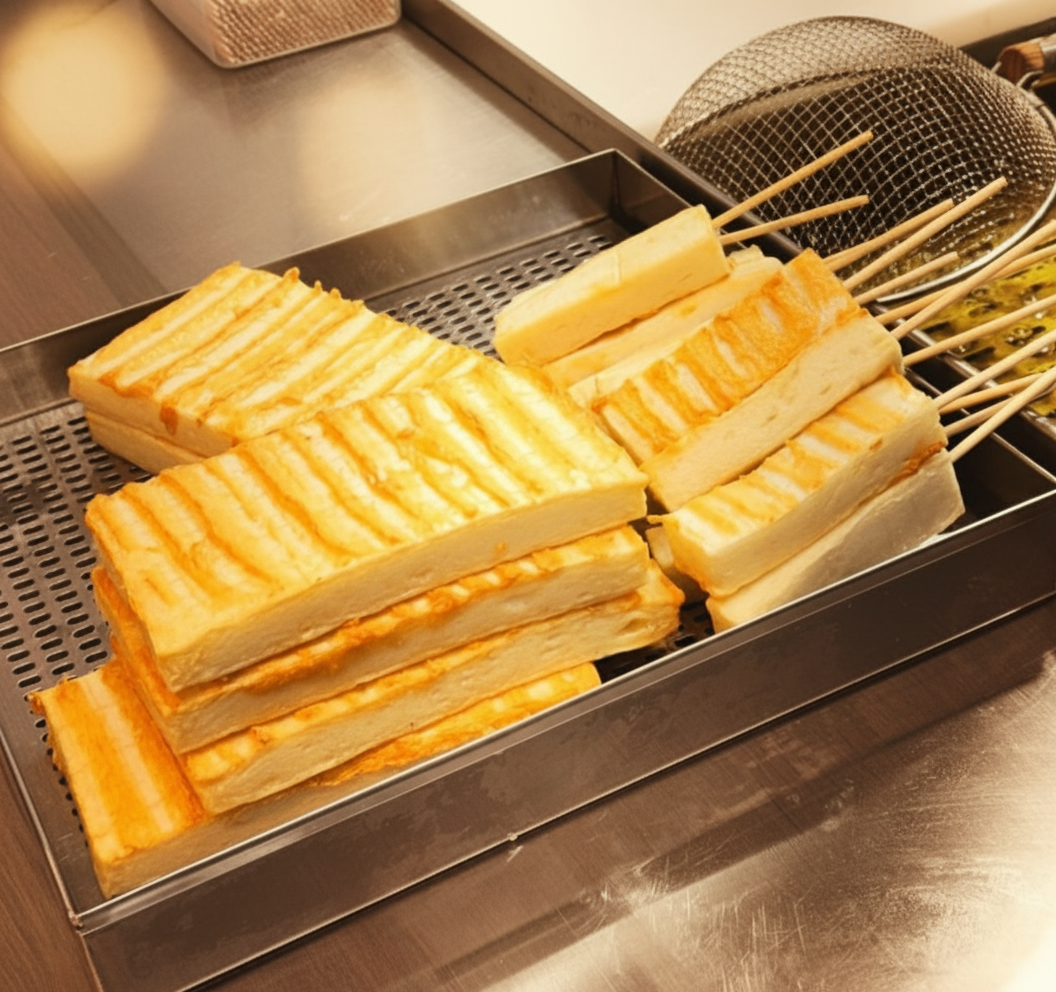 통생선살 길쭉이 어묵 클로즈업